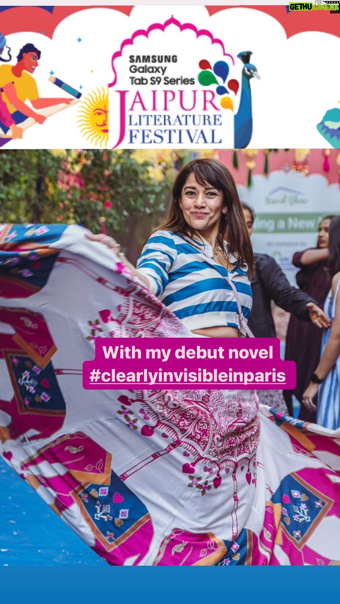 Koel Purie - 186 Likes - For CLEARLY INVISIBLE IN PARIS my debut novel @jaipurlitfest-
Thank you for your outstanding organisation and hospitality ♥️🙏🏽
@sanjoykroy @williamdalrymple and JLF team 🙏🏽🙏🏽☑️☑️
@bonnie_garmus_author @ds.rege @merve__emre nikalva9 @harinirana @aabirlahiry
My fabulous outfit 👗 @mayyurgirotra @mayyurgirotracouture
📸 & 📹 @ankush.pareek_
Styling @instarunkapoor @nehasibalkapoor
#clearlyinvisibleinparis buy novel. Link in bio