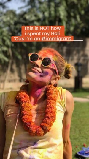 Koel Purie Instagram - What did you do for #holi? 
(Don’t u dare tell me)
#immigrantlife
#imissindia
#fomo
#noplacelikehome