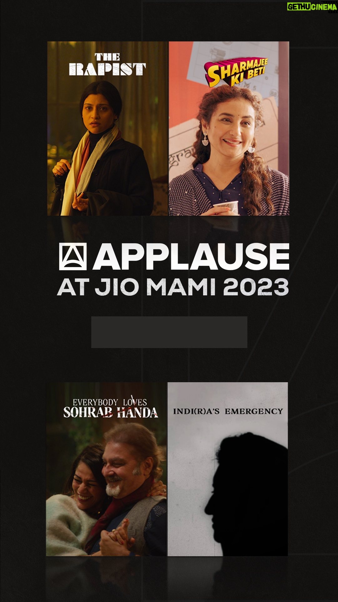 Koel Purie - 177 Likes - Thrilled to be part of « Everybody Loves Sohrab Handa » which will premiere at Jio MAMI 💃🏻💃🏻
4 Films, 4 Directors, 4 Genres, 1 Studio! 🎬
We’re thrilled to announce that 4 of our films will be showcased at the prestigious Jio MAMI Mumbai Film Festival 2023 📽. @mumbaifilmfestival
@tahirakashyap’s #SharmajeeKiBeti and @rkrkay’s #EverybodyLovesSohrabHanda will be showcased in the Gala Premiere category, @senaparna9’s #TheRapist will be featured in the Recap category, and @motwayne’s Indi(r)a’s Emergency will premiere in the Icons of South Asia category.
@applausesocial @sameern @segaldeepak
@ellipsisentertainment #TahiraKashyap @tanuj.garg @atulkasbekar @divyadutta25 #SakshiTanwar @SaiyamiKher @mrfilmistaani @dabasparvin @sushant_ghadge_ @ravjeetsingh7 @vanshika_taparia @aristamehta.
@quest.films #AparnaSen @suchhandachatterjee @shubhashettyy @konkona @rampal72 @tanmaydhanania @hussainhaidry
#MithyaTalkies #RajatKapoor @pathakvinay @neilbhoopalam @ranvirshorey @saurabhshuklafilms @sharatkatariya #MKRaina @dan.husain @raichandrachoor @waluschaa @koel.purie @palomighosh @sadiyasiddiqui @im_shaikh_sameer
@andolanofficial #VikramadityaMotwane @theconfluencemedia @scroll_in @swanandkirkire
@garg.prasoon @chainanisunil @devnidhib @richa_kap @lordmeow @happyhippiegurl @arjunmogre