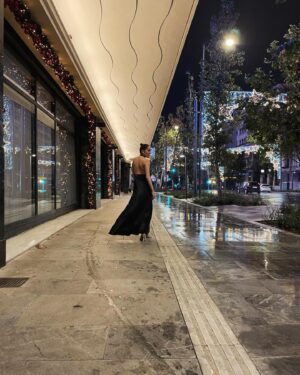 Kora Karvouni Instagram - About last night @angelosbratis @minasdesigns #korakarvouni #angelosbratis #hautecouture