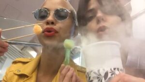 Kota Eberhardt Instagram - Girls don’t want boys, girls want high-speed internet, dessert and dragons🐉🍧 👐🏽 saucin like we're still in Japan w my woke witch @sarahmreimer 🍡🍡🍡🍡#2016TheQuestForCute #whenYouAreTheCaramelKhaleesi #whenyouwakeupgetyourcakeup #whenYouClapUpAndGetYourBackUp #FuckAroundAndFindOutihave3Dragons #kTownMobbin