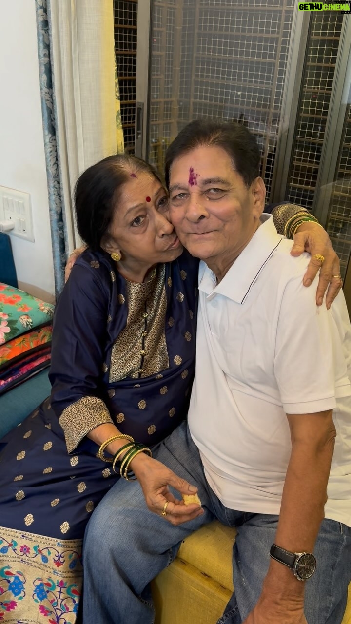 Kranti Redkar - 31.4K Likes - We celebrated Pappa's 84th birthday . He was with his lifeline his wife .. they actually complete each other ... this is what I call a marriage. In the world where people so easily give up on each other they are each other's CONSTANT. They are a perfect picture of what we say "I wanna grow old with you". When I count my blessings I thank god each day that they are still with me . I am in eternal gratitude for having these two absolutely wonderful people as my parents ♥️♥️♥️