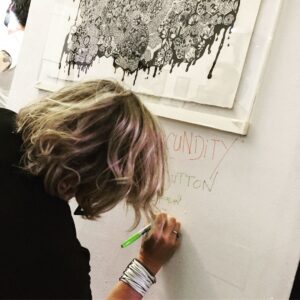 Krista Sutton Instagram - Bands setting up.  Artists signing walls. Twilight street signage.  Opening night!!! @vastlab #laartevents #laevents  see post back for music lineup and more info. •
•
•
•
•
•