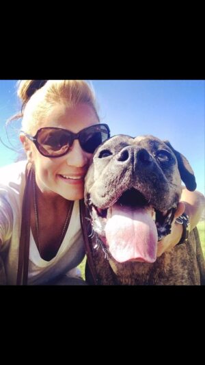 Kristen Renton Instagram - Yesterday marked 7 years since left this world for Heaven. Not a day goes by I don’t miss you or wish I could snuggle you just one more time. Your goofy smile and wiggle-butt always made everyone fall in love with you. When you left, you left a huge void in all our hearts. Every day you are desperately missed. Love you to the moon and back Roxy Momma. ‘Till we meet again … #MyAngel #RescueBaby #FosterFailure #ServiceAnimal #BestFriend #BFAS #BoxersOfInstagram #OG #BabyGirl