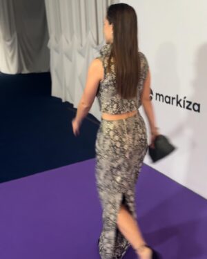 Kristína Kanátová Instagram - Nie je nad rozmazané momentky z fialového koberca🤌🏽 💜

V hlavných úlohách:
👗 @husa_official_ 
💍 @majdastastnikova 
👛 @pbgstudio & @slavica_design 
👠 @hoglshoes