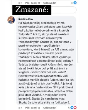 Kristína Kanátová Instagram - Čo už, no🤷🏽‍♀️

#zapredaníherci #šorošovedeti #darmožráči #slniečkári #zvráteníliberáli #progresívci #umelciúchyláci #lgbtipropaganda #agentizápadu #kaviarenskípovaľači 

Nazývajú nás všelijak. Niektorí nás chcú umlčať, iní odstrániť a ďalší pre zmenu neveria, že sme reálni ľudia. Naše hlasy vraj niekto sfalšoval a tie mená v petícii sú vymyslené.

Vy ste na tom ako?