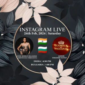 Kristiyana Yordanova Instagram - ‼️ BREAKING‼️
 
 We are going Instagram Live with none other than, our rightful Miss World Bulgaria @kristiyana.yordanovaa 🇧🇬

She's the epitome of courage & confidence. Most importantly, she's super intellectual. Her advocacy is something that the world needs to listen to.❤️

Whatever the circumstances are, for us only she's gonna be the Miss World Bulgaria - the rightful Miss World Bulgaria 🇧🇬❤️

Join us on 24th February, 2024 (Saturday) at 4:30 PM (India's time) & 1:00 PM (Bulgaria's time).
Can't wait for this live.❤️
.
.
.
.
.
.
.
.
.
.
.
.
.
#missworld2023 #missworld #roadtomissworld #glamour_of_pageants #missbulgaria #bulgaria #missworldbulgaria #instalike #instapost #instagram #missuniverse #missuniverse2023
