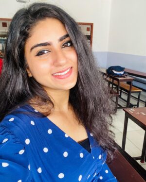 Krittika Pradeep Instagram - 💙🤍(might delete later)