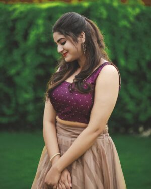 Krittika Pradeep Instagram - 💜 Mazhavil Music Award 💜

📸 : @pranavraaaj 
CC : @teens._world._thrissur 
MUA : @hayaa_bridalstudio