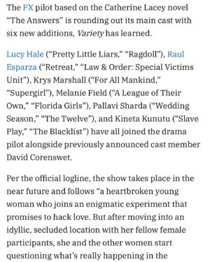 Krys Marshall Instagram - The woman was too stunned to speak!

Still pinching, still processing, still waiting for the other shoe to drop.

Massive thank you’s to @darrenaronofsky @strongdanny & @kitsteinkellner for trusting me with this. I promise I won’t letcha down 🥹