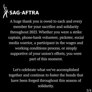 Krystin Goodwin Instagram - Certainly a moment in history.  #sagaftra