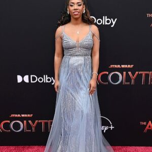 Krystina Arielle Instagram - Last night was phenomenal! The @officialacolyte not only met but exceeded my expectations. Thank you @starwars for having me. It's always a pleasure to celebrate with my @lucasfilm family. I hope you'll all be glued to your seats on June 4th ready to see the Galaxy from, dare I say, A certain point of view.
·
Styled by: @kaestkitts @pr_solo 
Makeup: @bonnieeliz_ 
Sanity: @meredithk8 💞
1st photo: @kopaloffphoto