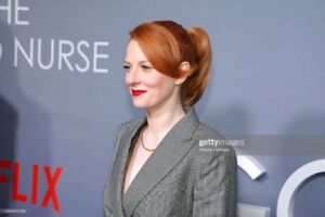 Krysty Wilson-Cairns Instagram - #TheGoodNurse New York Premier at the @paristheaternyc It’s out in selected cinemas tomorrow and on #Netflix October 26th. Hair by @_marcosantini1 make up by @gpcbeauty styling by @holly_macnaghten with a bespoke suit by @thedecklondon_