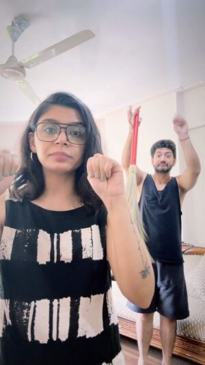 Kunal Jaisingh Instagram - Read the signs people…. 

#comedy #comedycouple #justforfun #couplegoals #couple #loveandfun #laughtogether #relationshipgoals #relationshiphumor #pyaardostihai #jk #lol