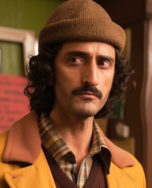 Kunal Kapoor Instagram - Look test for the new untitled #WesAnderson movie. Written and produced by @_prateekarora 
#BTS #AiArt