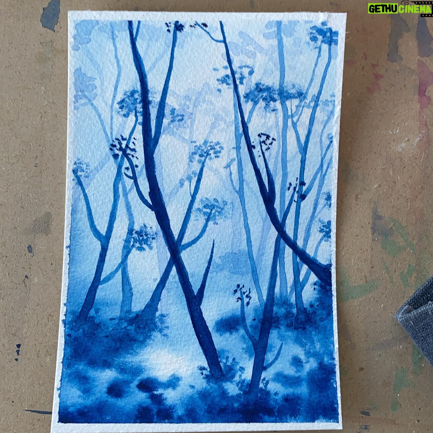 Kunjue Li - 68 Likes - Trying to paint a postcard a day and sending it to homes for elderly. Pretty sure soon I will get an official letter from them to ask me “stop bombarding us with your postcards”! But until then, I m hoping this brings joy to someone in need. #watercolor #postcards #battlingloneliness
