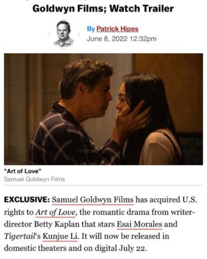 Kunjue Li Instagram - Yah! This has been such an incredible journey. @goldwynfilms @bettykaplan @esai_morales #actor #love #film #journey