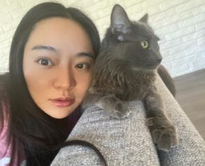 Kunjue Li Instagram - When you love someone so much and she just ignores you. #cat #forced