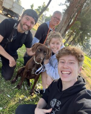 Ky Baldwin Instagram - HAPPY UPDATE!!! Moose is on his way to a rescue that specializes in re-homing his breed (German Shorthaired Pointers) A fellow Aussie (thank you Monica) who saw my post spent hours tracking down a suitable solution, as did we. The situation here is awful. All shelters overflowing so people are dumping dogs. Please never walk past a dog that needs you.

If you would like to help Moose continue his journey please think about donating to https://www.gsp-rescue.org.

Thank you Greg from GSP and @amosrendao, @stuntling for rescuing Moose. 

Someone out there is about to find their best friend.