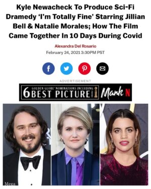 Kyle Newacheck Instagram - In December, I produced a lovely film starring my talented friends @jillianbell @nataliemoralesloves it was a burst of pent up creativity from the year of quarantine.  Read the article on @deadline about how we pulled it off safely.  Link in bio.