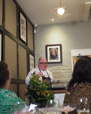 Kyle Pryor Instagram - Always a spectacular experience @theartschoolrestaurant 

Treated to the brand new festive menu with culinary demonstrations from the man himself @porkyaskew 

A pleasure to watch a master at work and to hear first-hand the background to the carefully curated ingredients and finished courses 

Thank you for inviting us 

👨‍🍳 👩‍🍳