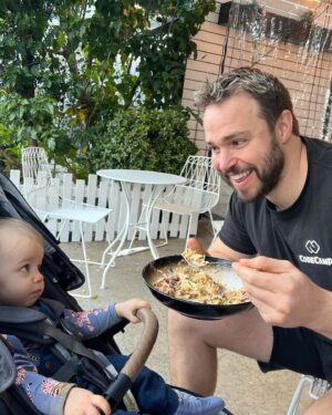 Kym Jackson Instagram - The way this kid looks at you… it’s everything. You’re his hero, his brave protector, his playmate, his rock, his nap buddy, his musical magician, and his nappy change slave-man.  You are an incredible father and we are both so very much in awe of you every day and so very very lucky to have you. Happy first Father’s Day, baby! 

#aussiefathersday #fathersday #father #dad #dadlife #firstfathersday #husband #dadgoals #amazingdad