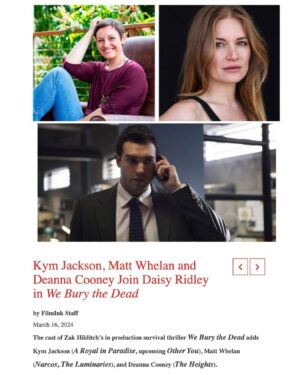 Kym Jackson Instagram - Thrilled to be part of this incredible project - it’s a phenomenal script and awesome team involved!!!

📸: @harethtayemphotography @harethtayem 

#bookedit #weburythedead #weburythedeadmovie #acting #actorslife #secretactorsociety #makingmovies #aussiefilm