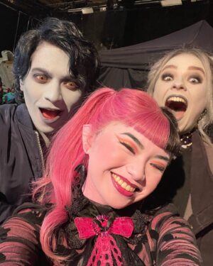 Kyra Leroux Instagram - Can’t believe it’s been a year since we filmed MONSTER HIGH 2!! I guess I can post about it now that the strike’s been over for 3 months and the movie’s been out for 4??? 

So many memories this week of a wonderful wonderful experience with an even greater group of people. 
Not pictured: @toddholland3 @hlghlg @randabarett @casewalker and many many more 
If you want to hear me talk more about it head over to @thejuliamarley ‘s YouTube channel!!! Or just go watch the movie on Paramount Plus that works too :) 

@monsterhigh @paramountplus @nickelodeon @mattel

Makeup by @gilabois
