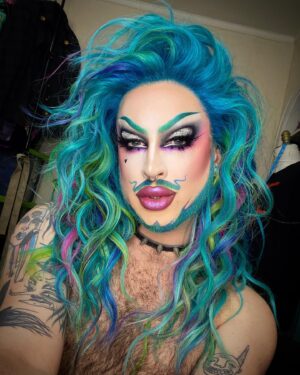 Laila McQueen Instagram - Should I start doing drag?
-
-
Hair @ryanmurphyhair 
Eyes and brows @sensoriumbeauty 
Glitter lid @litcosmetics in porcelain 
@kimchichicbeauty blush 
@ardellbeauty lashes