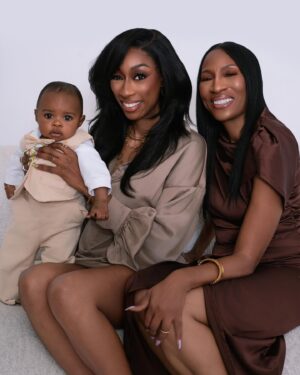 Lala Milan Instagram - My First Mother’s Day🥹 I still can’t believe I’m a MOM! Today is so special to me not only because I’m celebrating myself, but I’m continuously celebrating my mom as well. 

For me, I’m only 4 months in with a lifetime to go, but baby boy has turned me into a whole softy.. I literally cried with him once because he was crying (he hates being in his car seat😩). He wakes up every morning with a smile on his face while looking into my eyes.. that’s the best part of waking up! I don’t need no Folgers in my cup😅 I could go on but I’d need more space. 

To my mom, you the realest ni- .. National treasure, on my team. Thank you for always being there for me. I still can’t believe you moved to California because you refuse to let any one else be a nanny to your grandson. I thank God for you. I’m posting you today but I celebrate you everyday. I love you deeply❤️ 

Happy Mother’s Day to all the Mothers out there! Give yourself grace🫶🏾