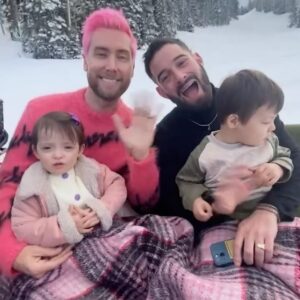 Lance Bass Instagram - Double the dads, double the Father’s Day celebration! Happy Dada Day @michaelturchinart ❤️
