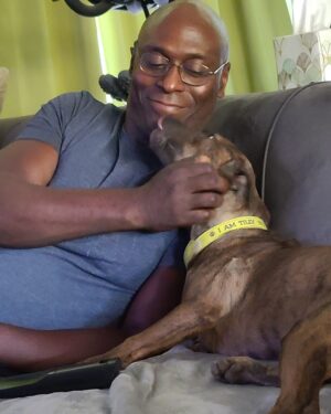 Lance Reddick Instagram - Dogs just make everything better, especially love from Tilly. #dogsofinstagram
