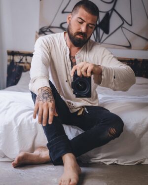 Lane Toran Instagram - “Your taste in people will change as you learn to love yourself” 💐
.
.
.
.
#menstyle #tattoo #beard #tattooideas #aesthetic #minimal #fujixt3