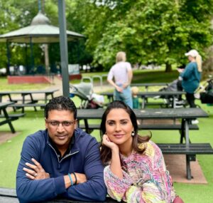 Lara Dutta Instagram - Day 1 of Wimbledon done and dusted! I feel so privileged to enjoy this Mecca of tennis alongside my amazing man @mbhupathi , who every time he enters these gates, feels like he’s come home! 🥰. And to now enjoy it with our daughter, who loves it as much as him!! 🥰🥰🥰. 

@nagalsumit played some top quality tennis yesterday! Played his heart out!