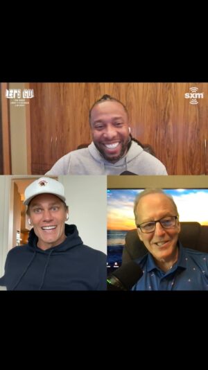 Larry Fitzgerald Jr. Instagram - Great time on ‘Let’s Go!’ this week! We had an awesome conversation with @canelo about discipline and competing at the highest level. Super insightful, and appreciate him joining us on the show 

And of course, we talked NFL action and my experience this past weekend with @Pitt_FB 🏈 Full show streaming wherever you listen to podcasts! @tombrady @jimgray @siriusxm