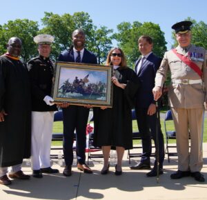 Larry Fitzgerald Jr. Instagram - Truly honored to have spoken with Valley Forge Military Academy’s 96th Corps of Cadets graduating class of 2024 last Saturday. 

Can’t wait to see what is next as they embark on their journeys. Here’s to the graduates and future leaders of tomorrow!