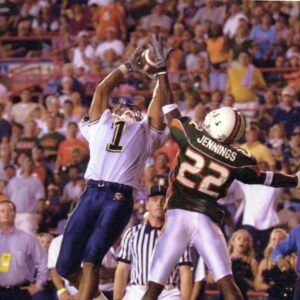Larry Fitzgerald Jr. Instagram - One of the most dazzling players ever, Larry Fitzgerald produced one of the most decorated careers for a wide receiver in history of college football, including becoming the first sophomore to win honors as the Walter Camp Player of the Year. The Minneapolis, Minnesota, native now becomes the 20th Pitt player to enter the College Football Hall of Fame.

Fitzgerald will be inducted at the 66th NFF Annual Awards Dinner Presented by Las Vegas on Dec. 10, 2024, at Bellagio Resort & Casino in Las Vegas.

Learn how to join us at this year’s dinner via the link in our bio.

#H2P