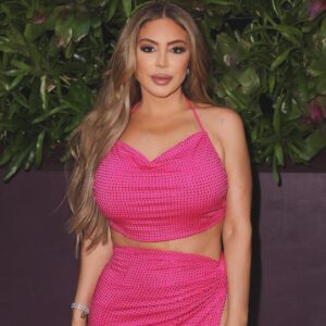 Larsa Pippen Instagram - Had the best time celebrating the launch of @larsalight.  Thanks for all the support  Dress: Jessica Bara sage studded crop top and maxi skirt