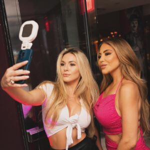 Larsa Pippen Instagram - Had the best time celebrating the launch of @larsalight.  Thanks for all the support  Dress: Jessica Bara sage studded crop top and maxi skirt