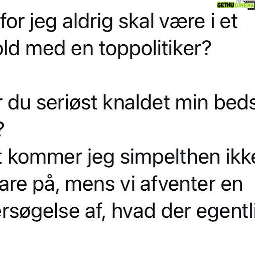 Lasse Rimmer - 1.3K Likes - “Det synes jeg faktisk er et mærkeligt spørgsmål, som jeg helt ærligt ikke har behov for at gå ind i...” 😅