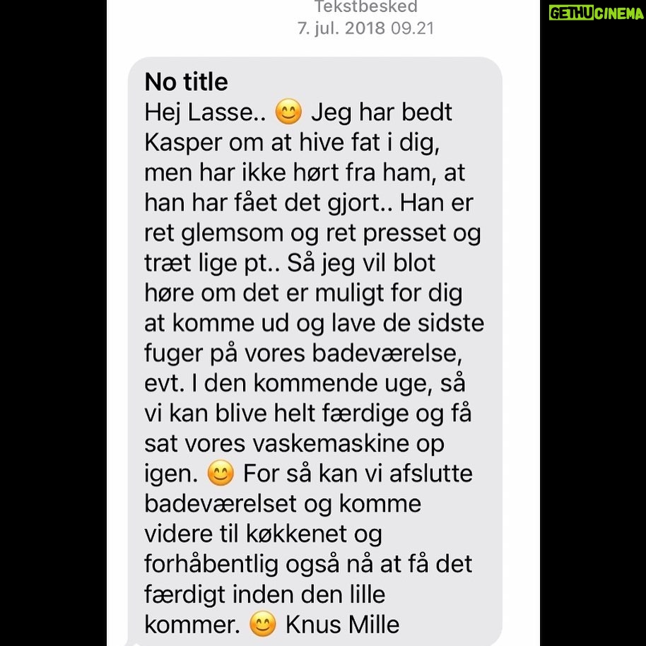 Lasse Rimmer - 1.7K Likes - I 2018 håbede Mille og Kasper første gang, at jeg måske kunne fikse deres badeværelsesgulv. Denne her gang svarer jeg sgu ja tak. Ja, det er tre uger siden hun spurgte, men nu har hun ventet i to et halvt år anyway...