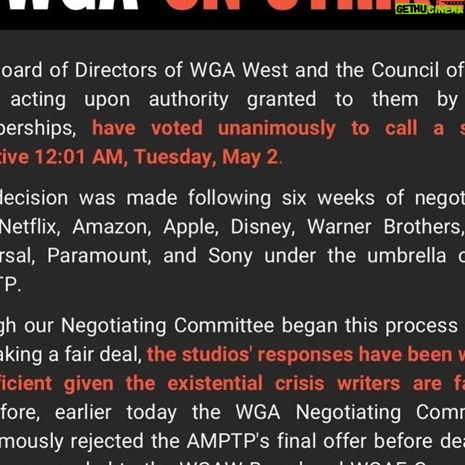 Laura Niemi - 3 Likes - It starts on the page. In solidarity. 🖤#wga