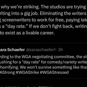 Laura Niemi Instagram - It starts on the page. In solidarity. 🖤#wga