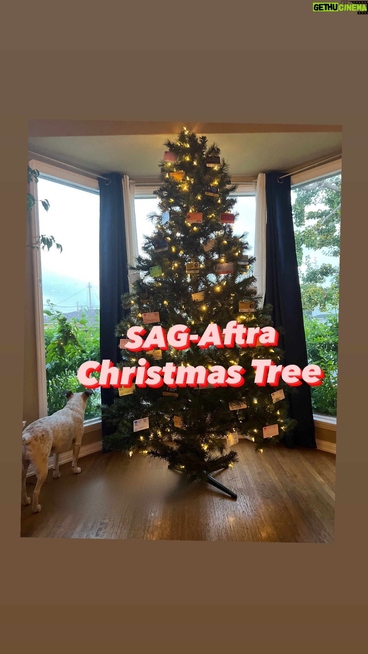 Laura Niemi - 3 Likes - My @sagaftra Chrimbo Tree 🌲 💪🏻
Tried to come up with a concept tree this year that summed up 2023 and low and behold…What do you expect after 118 days out of work cleaning out every cabinet and drawer in our home (Recycle, Repurpose, Reuse). So proud of my union this year and how all my brother and sisters in this union rallied. Hail to all unions fighting the honest and fair fight. #sagaftrachristmastree (should we make it a thing my fellow members?)
(Can you find the Easter egg 🐶#iggypup tail? 👀)