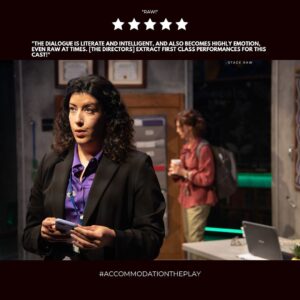 Laura Niemi Instagram - Reviews are in and we tread the boards for only two more weeks! (LINK IN BIO) 🍎✨🌎 
.
.
@accommodationplay_la 
@officialbroadwayworld 
@stageraw 
@stagescenela 
@nohoartsdistrict 
#accommodationtheplay
#la
#latheater 
#theater
