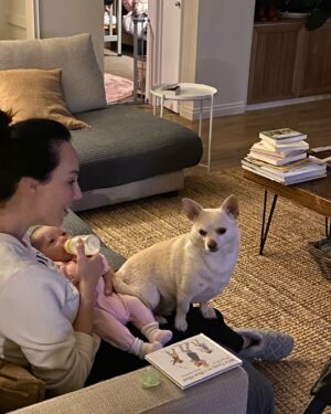 Laura Vissaritis Instagram - When they say “don’t let your dog near the baby”…