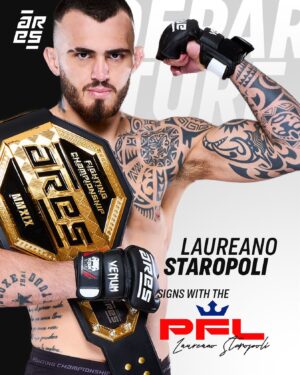 Laureano Staropoli Instagram - Our WW interim champion @pepilaureanocb has signed with PFL ✍️, making his debut on August 18. 🔥

Congratulations to him and good luck for the rest of his career. ✨