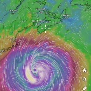 Lauren Hammersley Instagram - Hurricane basically the size of Atlantic Canada will be passing through this weekend. Another hurricane lingering nearby. Yippee.