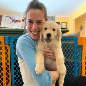 Lauren Kelston Instagram - Meet the newest member of the McMillin brood, CHINO!! 🐶🐾We’re in love. 

📸 by my 4 year old 😄
.
#puppylove #furbaby #goldenretrieverpuppy #goldenretriever #whatwerewethinking