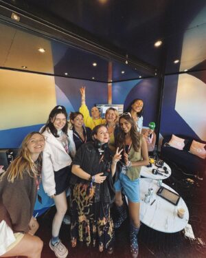 Lauren Layfield Instagram - Bits from the R1 studio on Day 3. Not gonna lie, probs gonna do another Big Weekend post later this week cos I’ve too many gorgeous photos of lovely people but meanwhile swipe for a surprise as the kids say🦆